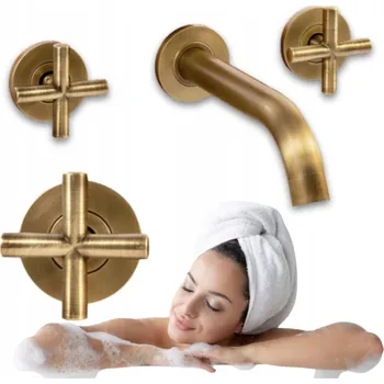 Vodovodní baterie Umyvadlová baterie pod omítku Silla VERANNI zlatá