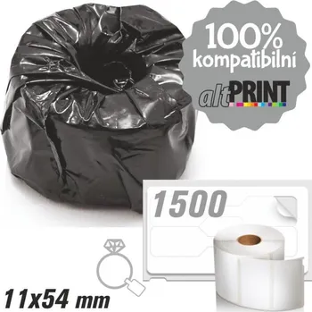 Samolepící etiketa Štítky AltPrint[Dymo] LW Standard - permanentní, 11x54, 1500ks
