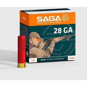 Příslušenství pro sportovní střelbu SAGA Náboj brokový Saga, C28 Gold, 28x65mm, brok 3,5mm, 15g