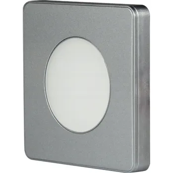 LED panel LED svítidlo nábytkové vestavné/povrchové STŘÍBRNÉ 3W 4000K 120 lm SLL03