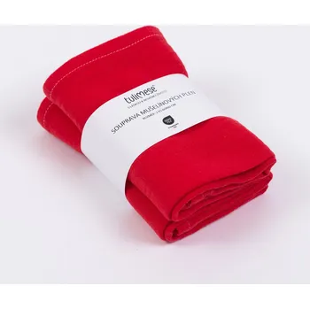 Plena Tulimese Mušelínové pleny: červená souprava