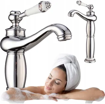 Vodovodní baterie Stojánková umyvadlová baterie Silla Paloma stříbrná