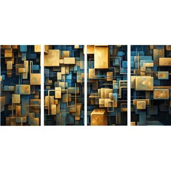 Obraz Moderní obrazy na plátně Nástěnná dekorace do obýváku Abstrakce 60x120