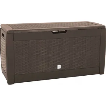 Úložný box Zahradní úložný box plast 310 l hnědý
