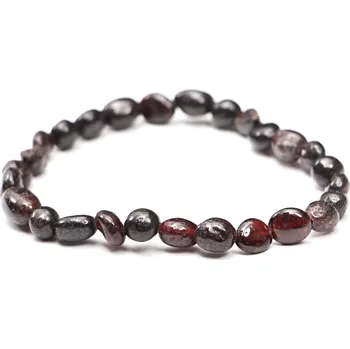 Náramek Magieprirody.cz Náramek Granát - valounky 4 - 8 mm #204 - z přírodních kamenů