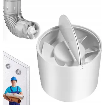 Domácí ventilátor POTRUBNÍ KOUPELNOVÝ DOMÁCÍ VENTILÁTOR TICHÝ FIØ150 SE ZPĚTNOU KLAPKOU