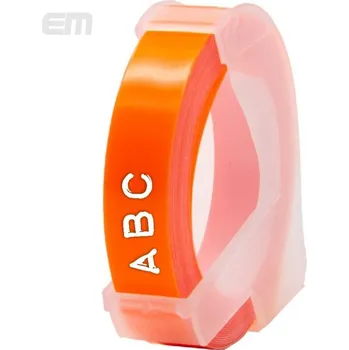 Pásek do tiskárny Páska AltPrint [Dymo] 3D, 9mm neon oranžová, bílý tisk, 3m - 1ks