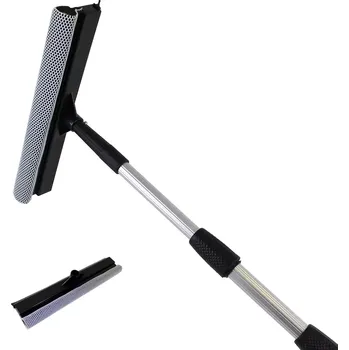 ZdravyNákup Teleskopická tyč s stěrkou na čištění oken - hliníkové tělo, 4 m