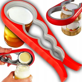 Otvírák Otvírák na sklenice a láhve 4v1 UNIVERZÁLNÍ pro VÍČKA UZÁVĚRŮ