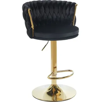 Toaletní stolek Barová židle H4 JG Černá Zlatá