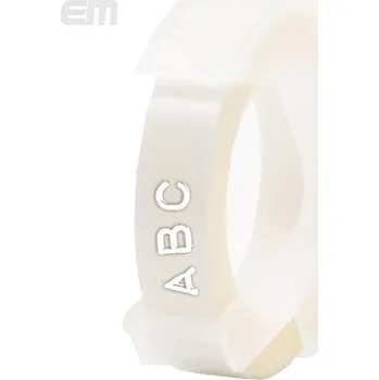 Pásek do tiskárny Páska AltPrint [Dymo] 3D, 9mm průhledná, bílý tisk, 3m - 1ks