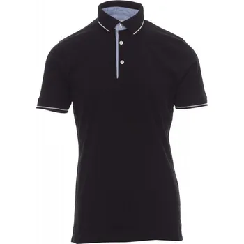Payperwear Pánská polokošile Cambridge se žebrovaným lemem Barva: černá - bílá, Velikost: 4XL