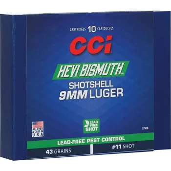 Příslušenství pro sportovní střelbu CCI Bismuth Shotshell 9mm Luger 53GR (3,44g) brok No. 12