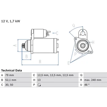 Startér Startér BOSCH 0 986 025 220