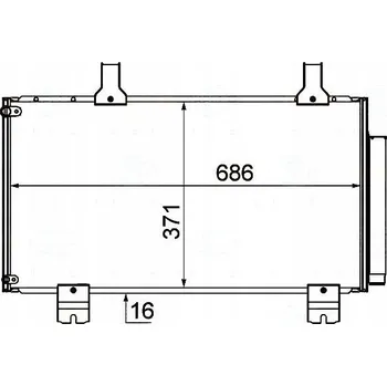 Výparník klimatizace Behr Hella Service 8FC 351 310-261 kondenzátor klimatizace (chladič klimatizace) [Behr Hella]