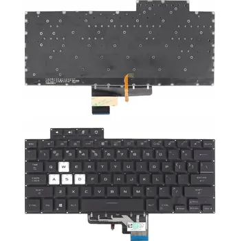 Náhradní klávesnice pro notebook KLÁVESNICE PRO ASUS TUF AIR FX516 FX516P FX516PC FX516PR FX516PM FA516 LED