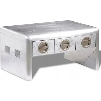 Konferenční stolek Konferenční stolek VidaXL kulatý 80 x 50 x 40 cm černý