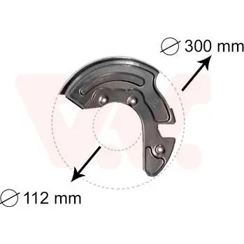 Brzdový kotouč Ochranný plech proti rozstřikování, brzdový kotouč AGB 1324OT-2