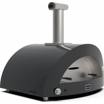 Zahradní gril Alfa Forni Moderno 5 Pizze Hybrid Schiefer Grau