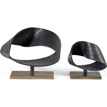 Set 2 dekorativních sošek Alisa 44cm - industriální