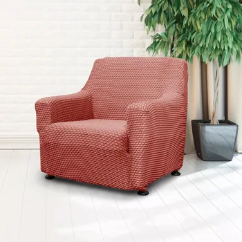 Napínací potah VK Potah na křeslo Malaga červený