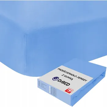 Prostěradlo Prostěradlo s Gumou 100x200 Bavlněné Jersey MODRÉ Měkké Polské