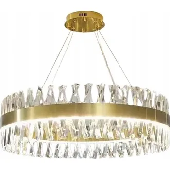 Amsterdam - Lustr 60 cm, LED kruh 50 W, Mosaz, Křišťál K9