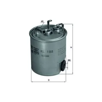Filtr do auta Palivový filtr MAHLE KL 188