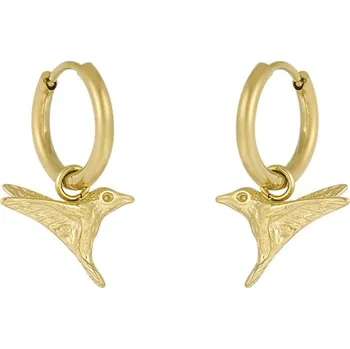 Náušnice SWEET náušnice s ptáčky z pozlacené oceli