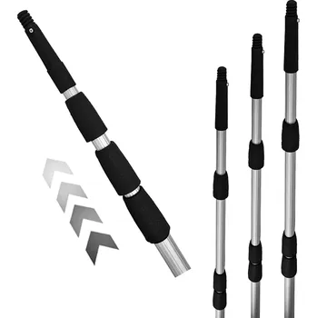 Hliníková teleskopická tyč - ometač se závitem 4m