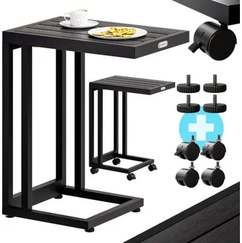 Servírovací stolek Příruční stolek 109680 50 x 40 cm černý