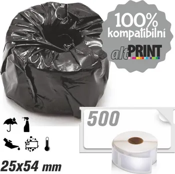 Samolepící etiketa Štítky AltPrint[Dymo] LW Durable - odolné, 25x54, 500ks