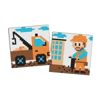 Set školních potřeb Diamentowa mozaika naklejka Kids - Budowniczy