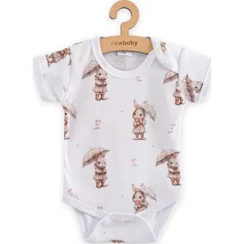 Kojenecký body Kojenecké body s krátkým rukávem New Baby For Babies bunny, Velikost 80 (9-12m)