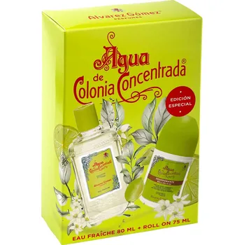 Kosmetická sada Alvarez Gómez Agua de Colonia Concentrada Eau Fraiche sada kolínská voda 80 ml a deodorant roll on 75 ml
