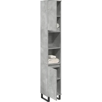 Koupelnový nábytek Koupelnová skříňka, šedá betonu, 30x30x190 cm