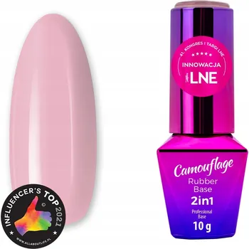 Lak na nehty Hybridní lak, barevný podklad Molly Lac Odstíny hnědé a béžové, Odstíny červené a růžové