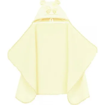 Mamo Tato Maxi osuška pončo s kapucí 70 x 120 cm Zajíčci smetanová