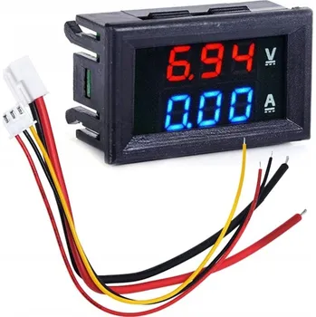 Bezpečnostní kamera VOLTMETR AMPÉRMETR DIGITÁLNÍ 100V 10A MĚŘIČ