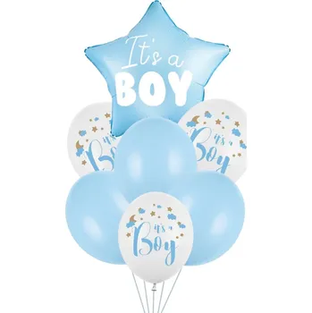 Balónek Sada balónků na baby shower It's a Boy pro chlapečka, modrá