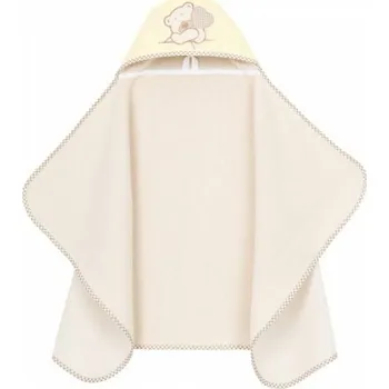 Mamo Tato Maxi osuška pončo s kapucí 70 x 120 cm Medvídek béžová