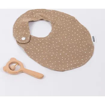 Bryndák Tulimese Bryndák mušelínový puntíkatý béžový