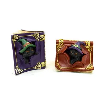 Dekorace - soška - Kočka - Čarodějnice - Zlomyslná zaklínadla