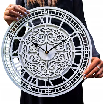 Hodiny PROLAMOVANÉ NÁSTĚNNÉ HODINY, VIKTORIÁNSKÉ, VINTAGE, RETRO