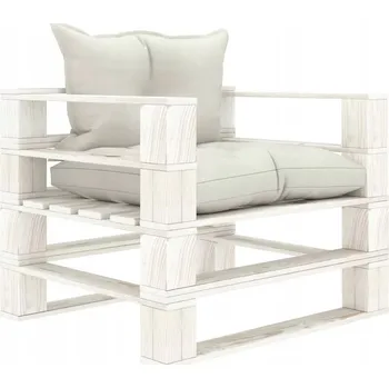 VidaXL Zahradní sedák na palety, béžový