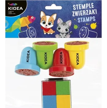 Dětské razítko RAZÍTKA ZVÍŘÁTKA VELKÁ + POLŠTÁŘ S INKOUSTEM KIDEA