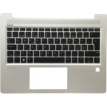 Náhradní klávesnice pro notebook Pouzdro na notebook HP originální stříbrné QWERTY Nordic