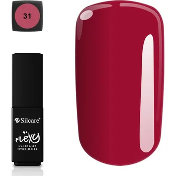 Lak na nehty Hybridní lak Flexy 31 4,5g švestkový na nehty bez TPO, UV