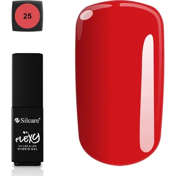Lak na nehty Hybridní lak Flexy 25 4,5g červený na nehty bez TPO, UV