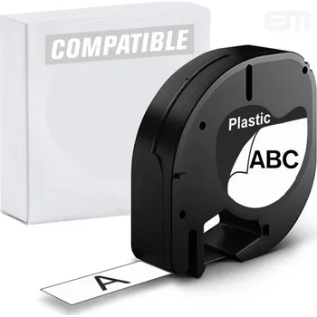 Pásek do tiskárny Páska AltPrint [Dymo] LetraTag, 12mm (59421) bílá papírová, 4m